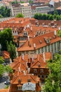 Red Roofline in Praque, Royalty Free Stock Photo