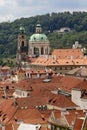 Red Roofline in Praque, Royalty Free Stock Photo