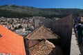 Red roofs in Dubrovnik city on Adriatic sea, Croatia