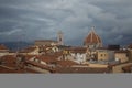 Red roofs and Florence Cathedral on background. Tuscany. Italy. Royalty Free Stock Photo