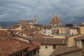 Red roofs and Florence Cathedral on background. Tuscany. Italy. Royalty Free Stock Photo