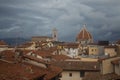 Red roofs and Florence Cathedral on background. Tuscany. Italy. Royalty Free Stock Photo