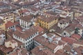 Red roofs of old houses Florence seen from the observation platform Duomo, Cathedral Santa Maria del Fiore. Royalty Free Stock Photo