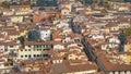 Red roofs of old houses Florence seen from the observation platform Duomo, Cathedral Santa Maria del Fiore. Royalty Free Stock Photo