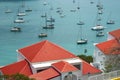 Red Roofs over Bay