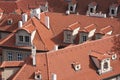 Red roofs of Prague, Czech Republic Royalty Free Stock Photo