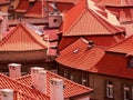 Red roofs, prague, czech republic