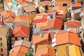 Red roofs in Scylla, Italy