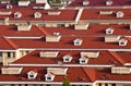 Red roofs of Shanghai Royalty Free Stock Photo