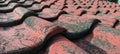 Red rooftile brick Royalty Free Stock Photo