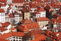 Red rooftops Prague Royalty Free Stock Photo