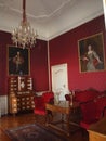 Red room in Festetics Palace, Keszthely