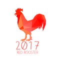Red Rooster 2017 . Royalty Free Stock Photo