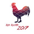 Red Rooster 2017 . Royalty Free Stock Photo