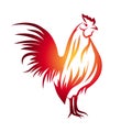 Red Rooster Illustration Royalty Free Stock Photo