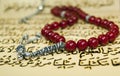 Red rosary Royalty Free Stock Photo