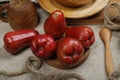 Red Rose apple fruit Royalty Free Stock Photo