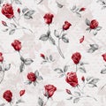 Red rose design with background texture for digitalprint designing