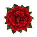 Red rose flowers bouquet Royalty Free Stock Photo