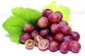 Red rose grapes isolated