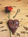 Rusted love Golden key