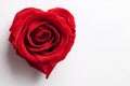 Red rose shape heart. Generate Ai Royalty Free Stock Photo