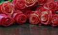 Red rose smoke studio quality Royalty Free Stock Photo