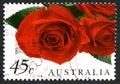 Red Roses Australian Postage Stamp