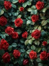 Red roses on a dark background Royalty Free Stock Photo
