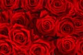 Red roses decorative bouquet background for decorative design. Invitation, greeting card.