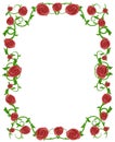 Red Roses Floral Photo Frame