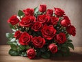 Red roses flowers bouquet love gift HD wallpaper