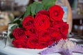 Red roses flowers with valentine festival and beautiful blur bouquet background . 8 marc . Very beautiful Red roses flowers . Soft Royalty Free Stock Photo