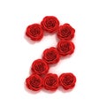 Red roses font number 2