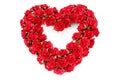 Red roses heart Royalty Free Stock Photo