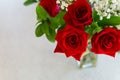 Red roses for my love on a special occasion