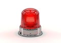 Red rotating warning light Royalty Free Stock Photo