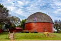 Red Round Barn built in 1910 on Route 66 in Arcadia, Oklahoma Royalty Free Stock Photo