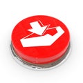 Red round button with download sign. Royalty Free Stock Photo