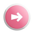 Red round button with next arrow symbol Royalty Free Stock Photo