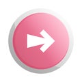 Red round button with next arrow symbol Royalty Free Stock Photo