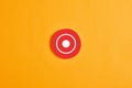 Red round circle with a record rec button or icon Royalty Free Stock Photo