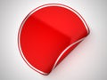 Red round sticker or label Royalty Free Stock Photo