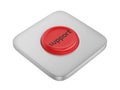 Red round support button Royalty Free Stock Photo