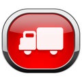 Red rounded square button - cargo