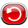 Red rounded square button - Undo