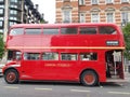 Red Routemaster bus Royalty Free Stock Photo