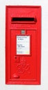 Red Royal Mail George VI wallbox Royalty Free Stock Photo
