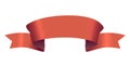 Red Royal Ribbon Or Banner Exude Regality. Isolated 3d Vector Vintage Tape, Crafted From Luxurious, Silk Fabrics