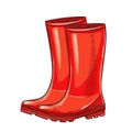 Red Rubber Garden boots